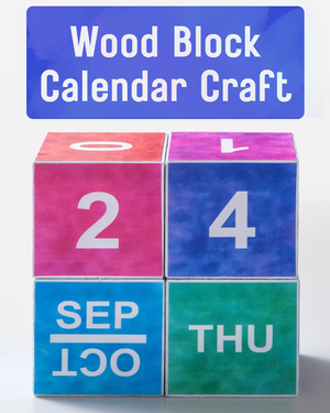 Wood Block Calendar 